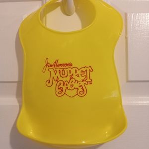 Vintage 1980s Jim Henson's Muppet Babies Hard Plastic Bib